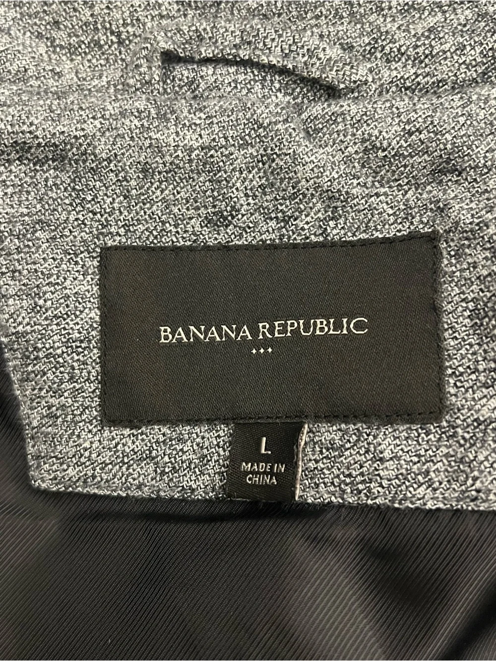 Banana Republic Quilted Vest - Charcoal Gray men size large
